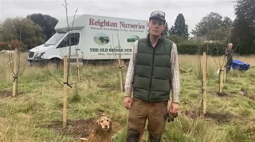 Richards been busy in Newbald planting a community orchard! Our tree section will be restocked at the beginning of December with tree prices being - Fruit £24 and Ornamental £26 unless specified otherwise on the plants label! 🌳 | Reighton Nurseries