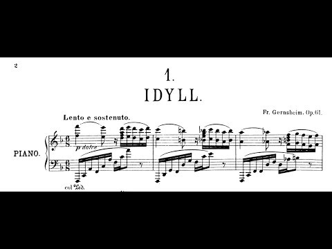 Friedrich Gernsheim - 4 Klavierstücke, Op.61