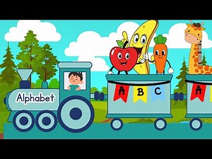 ABC Train Adventure 🚂 | Learn Alphabets A to Z with Fun 3D Animation | Kiddies Kingdom