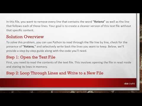 How to Delete Specific Words and Their Following Lines from a Text File Using Python