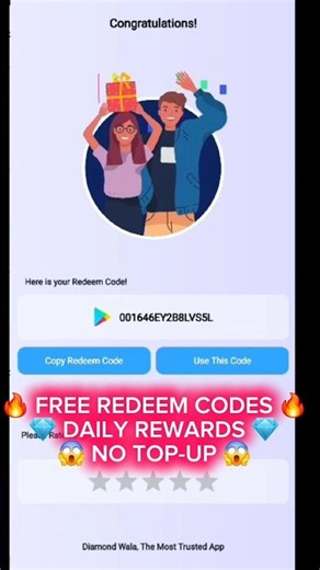 100% Unlimited FREE Redeem Codes! 💎🔥 (No Top-Up!) #shorts #freefire #freeredeemcode