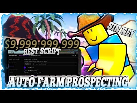 💎 THE BEST SCRIPT FOR 💎 PROSPECTING | AUTO FARM | AUTO SELL | TELEPORT | KEYLESS SCRIPT 😱 | ROBLOX 🫡