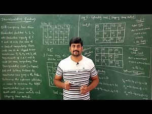 22- Stepping stone method to get optimum allocation for transportation problem- Module 3 - OR by GHM