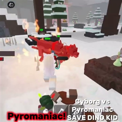 Cyborg vs pyromaniac! Which one is better? #dontflop #edit #roblox #robloxedit #99nightintheforest