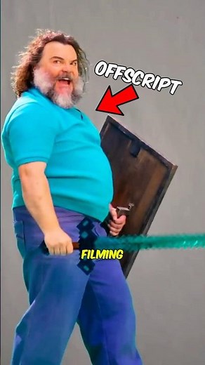 Times Jack Black Went Totally Offscript in Minecraft filming #aminecraftmovie #minecraft #jackblack