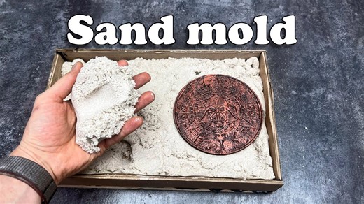 Making a Mold with Kinetic Sand for Plaster Casting – DIY Surprise