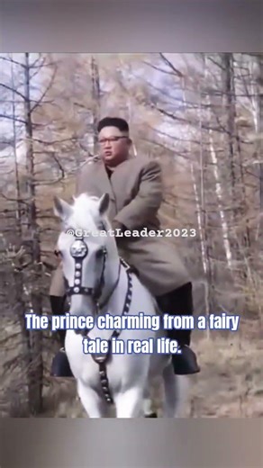 The prince charming from a fairy tale in real life.😍 #kimjongun #northkorea #leader #shorts