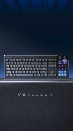 We combined forces with Elgato to create a Stream Deck-integrated mechanical keyboard 🤯 Say hello to GALLEON 100 SD! Command your entire gaming setup from one device with the limitless customization options this keyboard has to offer 👀 🔗 https://www.corsair.com/galleon-100-sd | CORSAIR