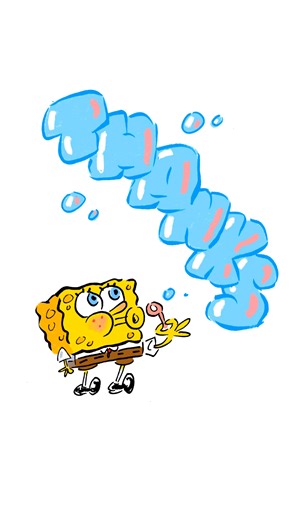 Derek Drymon on Instagram: "Thanks Again! . . . For another Friend . . #spongebob #bikinibottom #cartoony #spongebobsquarepants #drawingprocess #timelapse #bubble #drawing #animated #character #favoriteshow"