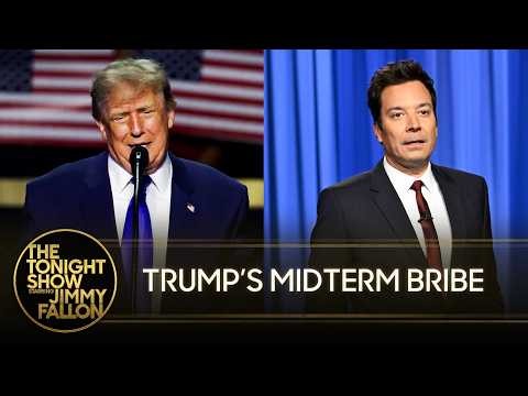 Trump Tries to Bribe His Way into GOP Midterm Win During Two-Hour-Long Speech | The Tonight Show