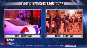 Ward 8 violence: 3 shootings in two hours on another violent night in SE DC
