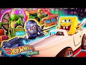SpongeBob SquarePants vs. Teenage Mutant Ninja Turtles in the Hot Wheels RacerVerse!