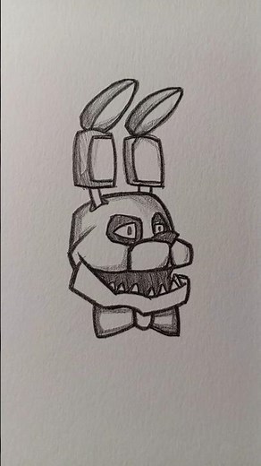 how to draw bonnie fnaf #drawings #sketchbook #tutorial #sketch #desenho
