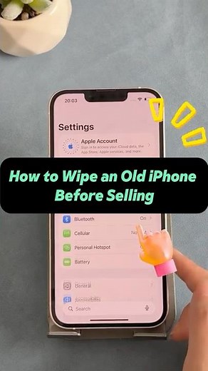 How to Wipe an Old iPhone Before Selling 🔄#iphone #factoryreset #apple