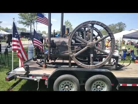 Oil Well Supply Co. Simplex Engine at the 2024 59th Annual Tri-State Gas Engine & Tractor Show