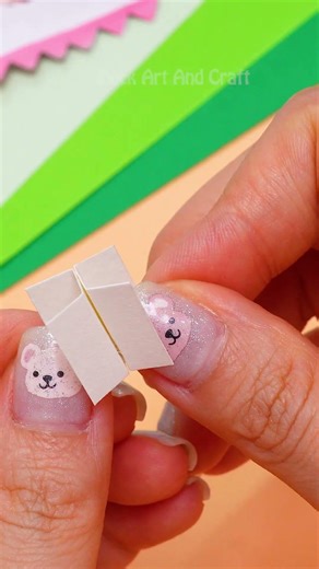 DIY Mini Paper Bookmarks How to Make Cute Bunny & Bear Page Corners! 🐰🐻📖