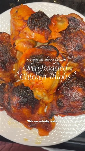 Oven Roasted Chicken Thighs