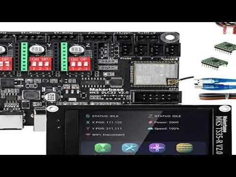 Grbl 32 bit CNC Shield Controller ESP32 WIFI MKS DLC32 V2.1 Offline Control Board TS24 Touchscreen f