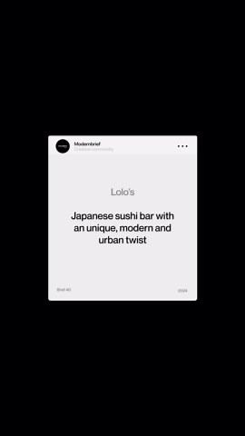 Modern design community on Instagram: "WIN: a mock-up from the incredible @bendito.mockup. Submit your entry for our new brief! Meet Lolo’s - the new sushi bar in town serving fine dining sushi experiences. The brand is looking for a A1 grade brand identity resonating with its audience. To join in you need to create: 1. Logo 2. Menu 3. Any extras We are calling all talented UX designers, logo designers, brand designers, UI designers, and anyone with a passion for creativity to join. How to enter