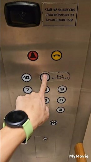 Demonstration of all the upper floors being locked on a Fujitec Exceldyne with EPIC fixtures