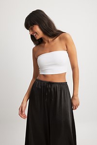 Cropped Tube Top White