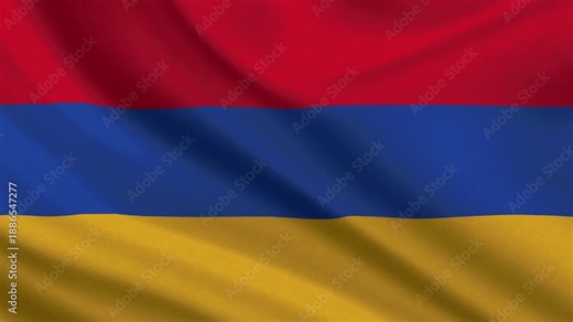 Armenia flag waving looping footage Full 4K (3840 x 2160) Realistic Armenia Flag Looping background. Looping Closeup Full 4K (3840 x 2160) footage. Armenia country flags. September 21
