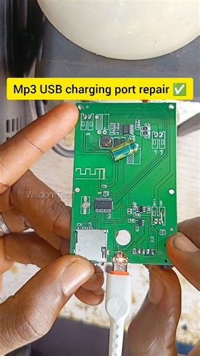 Mp3 USB charging port repair ✅👇 #fyp #phonerepair #mp3 | Wisdom Tech