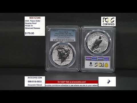 2025 Peace Dollar - Reverse Proof - PCGS 70 Advanced