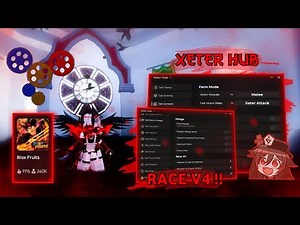 Blox Fruit Script Auto Race V4!! Xeter Hub V1 - No Key!! // Race V4 // Auto Farm // Sea Event