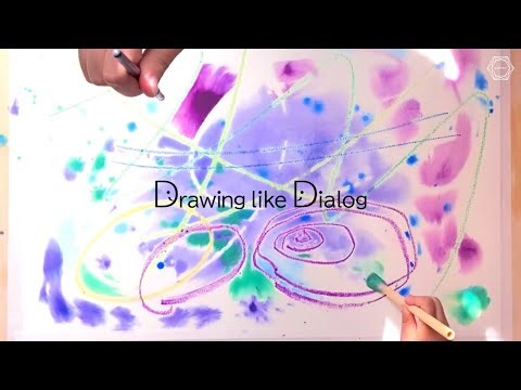 🎨クレヨンではじき絵 ➕ 水彩絵の具でにじみ｜子供とママと一緒にお絵描き｜ Drawing like Dialogue －会話するように お絵描きしよう－