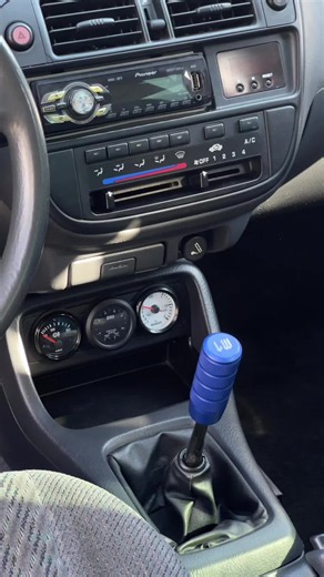 Honda Civic EK lower console gauge pod 52mm OEM-style upgrade