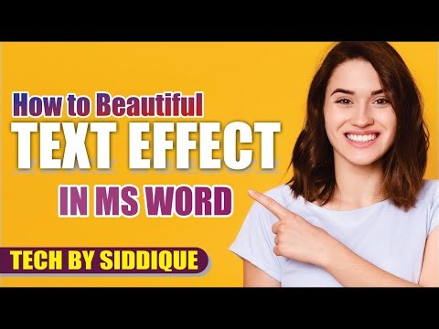 Amazing Text Effects in MS Word | Typography Tricks