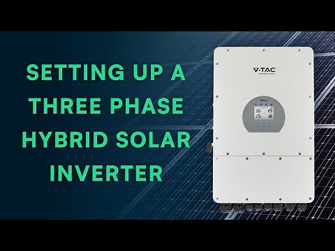 Installing a Three Phase Hybrid Inverter Deye x V-TAC