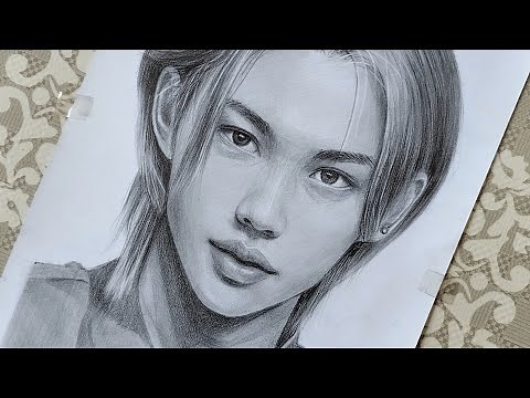 How to draw Stray Kids Felix from sketch to finish | portrait Drawing