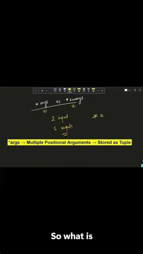 *args vs **kwargs in Python (Explained in 60 Seconds)