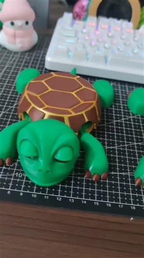 Beautiful and Wholesome World on Instagram: "Watch this incredible 3D-printed turtle coaster come to life! Place your cup on it, and the turtle lifts its head and arms, adding a fun and interactive touch to your table. A perfect blend of creativity and functionality!"