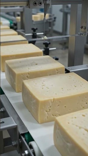 How 100,000,000 Block of Premium Cheese are made in Factory 🧀 #foodfactory