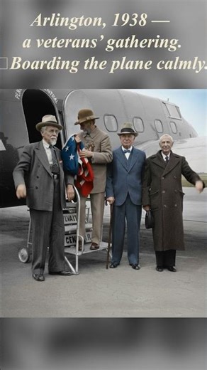 Civil War Vets About to Take Off for Arlington, 1938