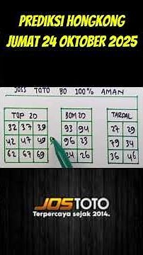 PREDIKSI HK | PREDIKSI HONGKONG 24 Oktober 2025 | RUMUS HK | ANGKA JITU HK | SYAIR HK