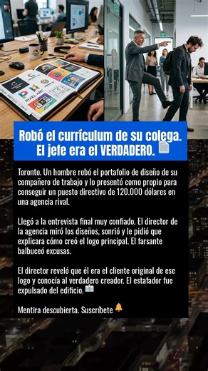 Robó el currículum de su colega. El jefe era el VERDADERO. 📄