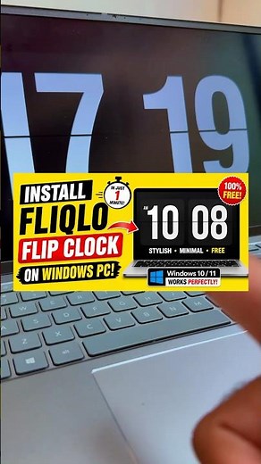 How to Install Fliqlo Flip Clock on Windows PC (Step-by-Step Guide) #pctipsandtricks #fliqlo #short