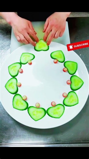 Easy & Elegant Plate Garnishing Ideas | Simple Food Plating Border Decoration | Vegetables Art