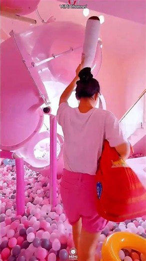 Most Calming Pink Ball Pit Room You'll Watch Today #shorts