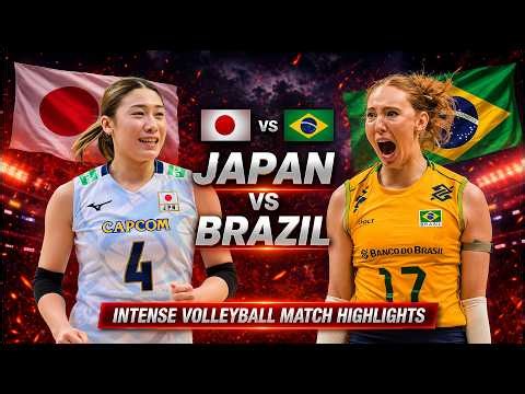 Japan vs Brazil Epic Volleyball Highlights | Women's VNL 2026
