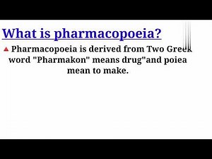 What is pharmacopoeias.(Pharmacopoeias )