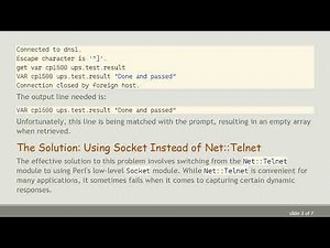 How to Retrieve a Single Line of Output Using Perl’s Net::Telnet Module