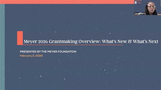 Meyer’s 2026 Grantmaking Overview: What’s New & What’s Next