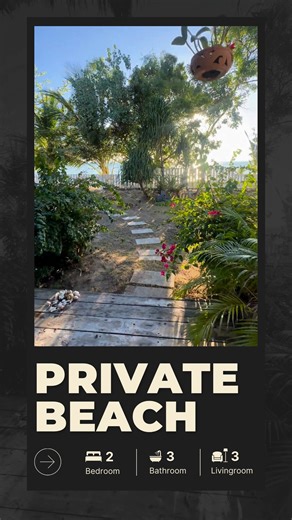 Tiny House @ Koh Samui, Thailand on Instagram: "Private beachfront. Super quiet. 🌿 Tiny Vacation at The Hide Away, Koh Samui. 🏡 2BR · 3BA · Garden Tub · Up to 4 📲 airbnb.com/h/beach-tinyhouse-hideaway #TinyVacation #QuietLuxury #KohSamuiStay"