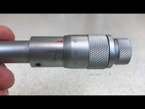 Measuring an inside diameter with a micrometer