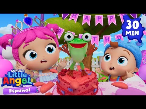 Sorpresa de Cumpleaños 🐸🎉🥳 Canciones Infantiles 🎵 Little Angel Español
